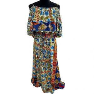 Chaudry Mixed Media Maxi Dress NWT